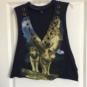 Wolf Print Tank